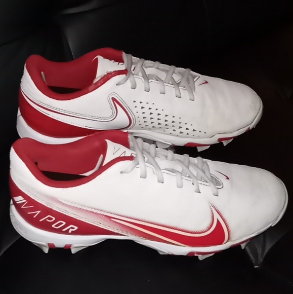 Nike Other - Nike Vapor Edge Varsity Football Cleats, White Red size 8 (Slightly used)